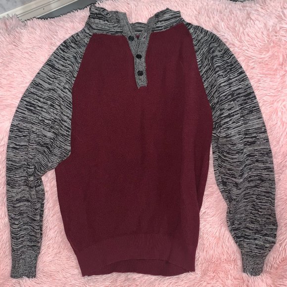 Men's Pullover Sweater Hoodie Sz: L - Picture 1 of 7